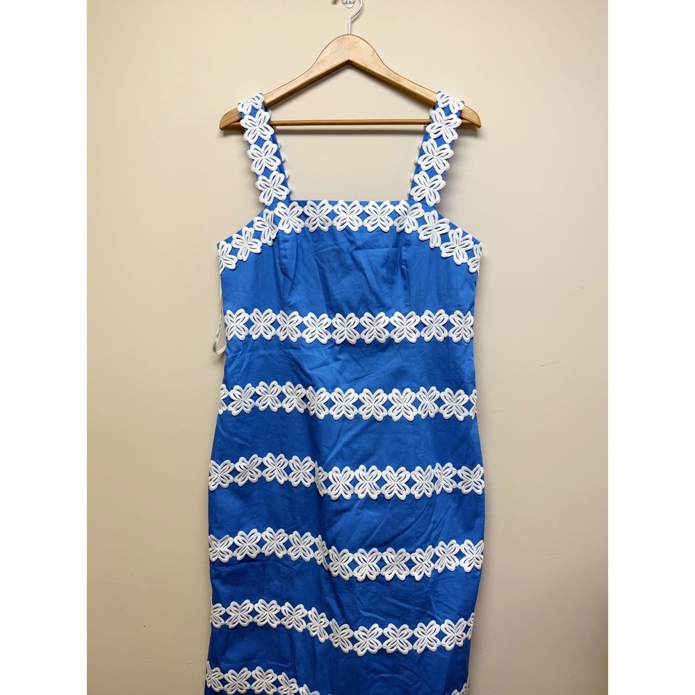 Lilly Pulitzer Davis Maxi Slit Dress Sz 16 Cotton NWT $298 - Picture 3 of 12